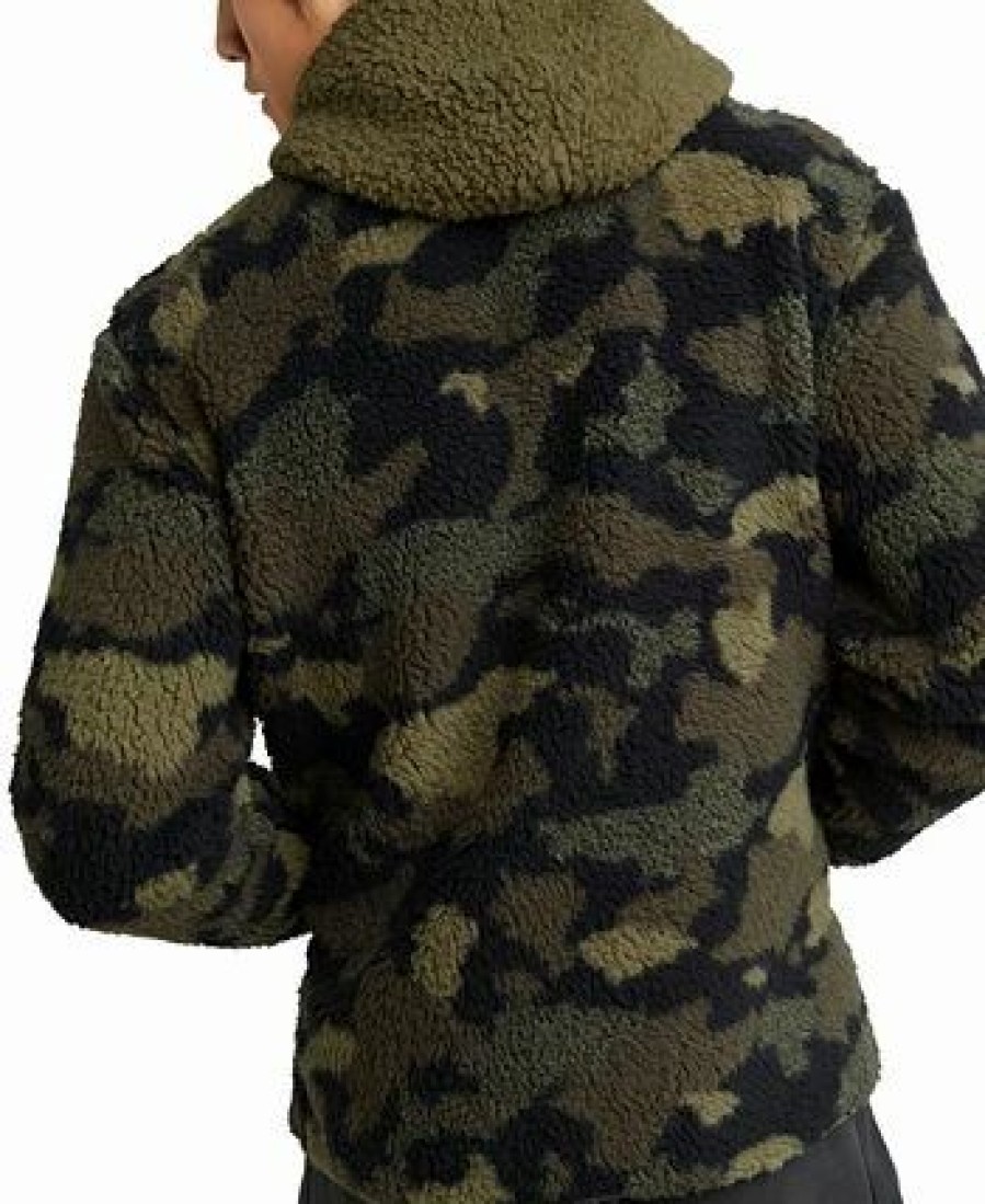 Activewear * | Champion Men'S Cozy Standard-Fit Camouflage Plush Fleece Hoodie