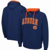 Sports Fan Shop * | Men'S Auburn Tigers Big And Tall Full-Zip Hoodie Navy