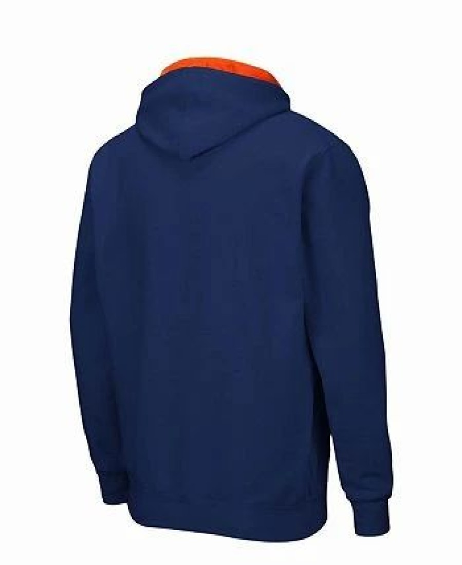 Sports Fan Shop * | Men'S Auburn Tigers Big And Tall Full-Zip Hoodie Navy