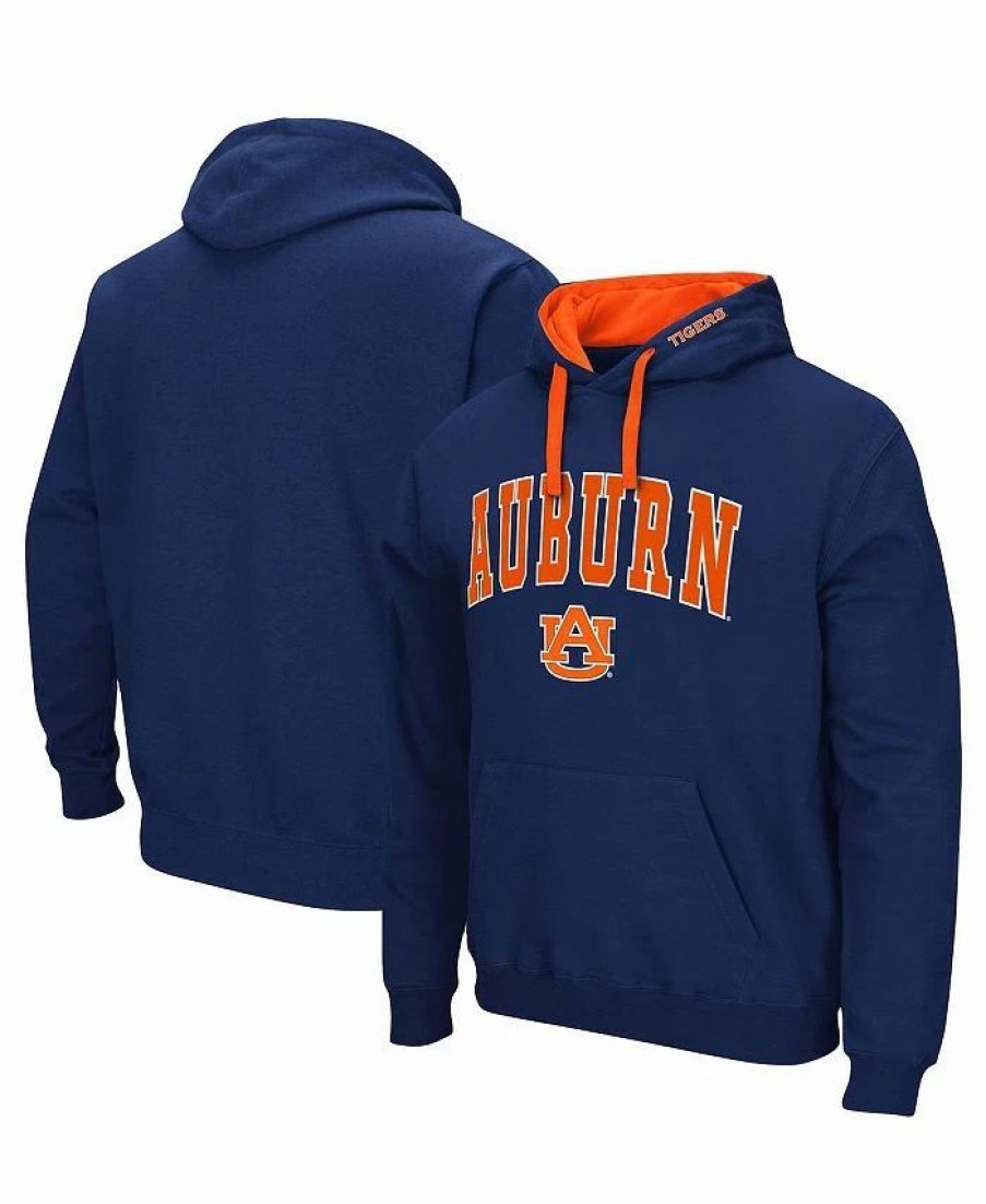 Sports Fan Shop * | Men'S Auburn Tigers Big And Tall Arch & Logo 2.0 Pullover Hoodie Navy