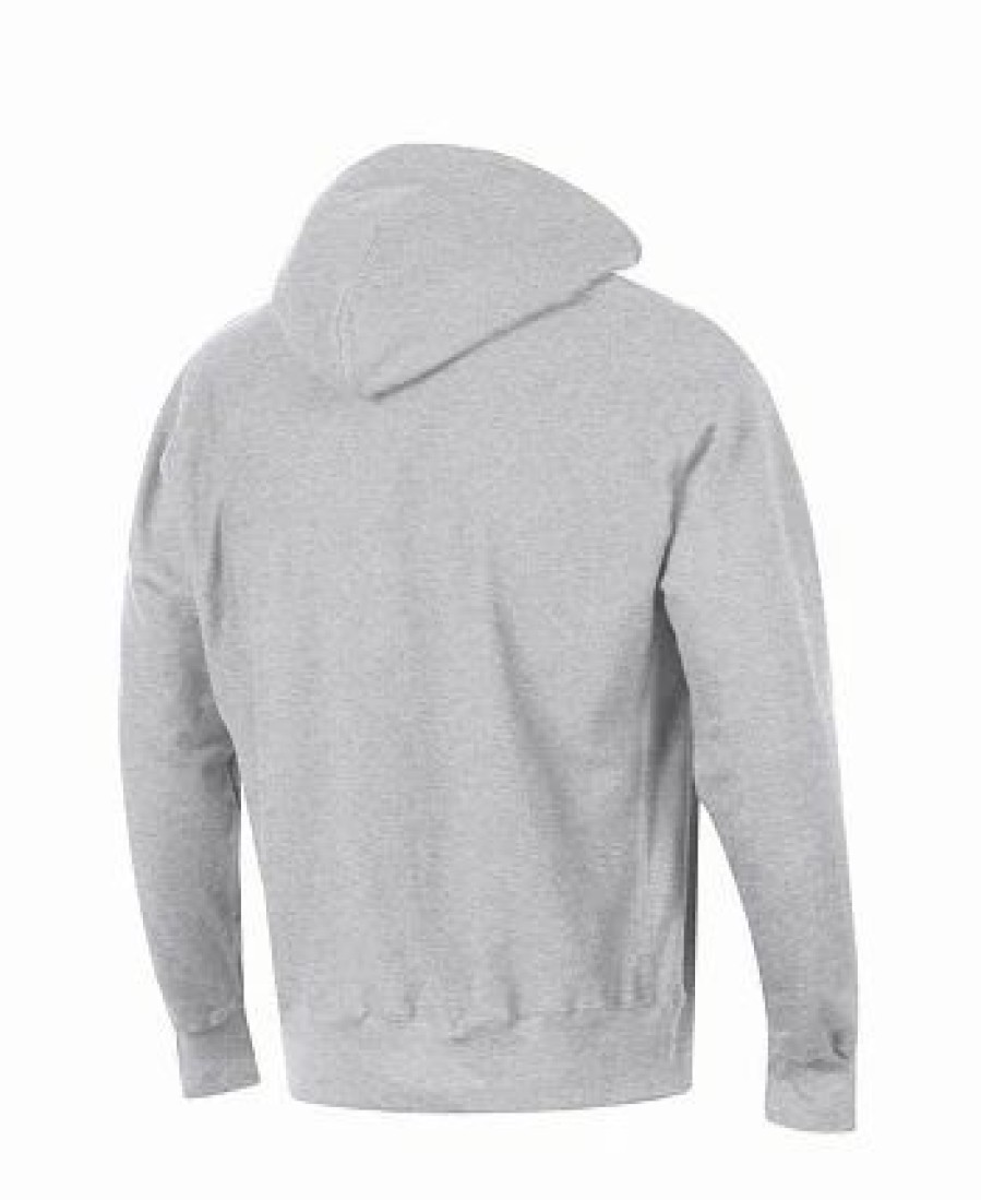 Sports Fan Shop * | Champion Men'S Washington Capitals Reverse Weave Pullover Hoodie Heather Gray