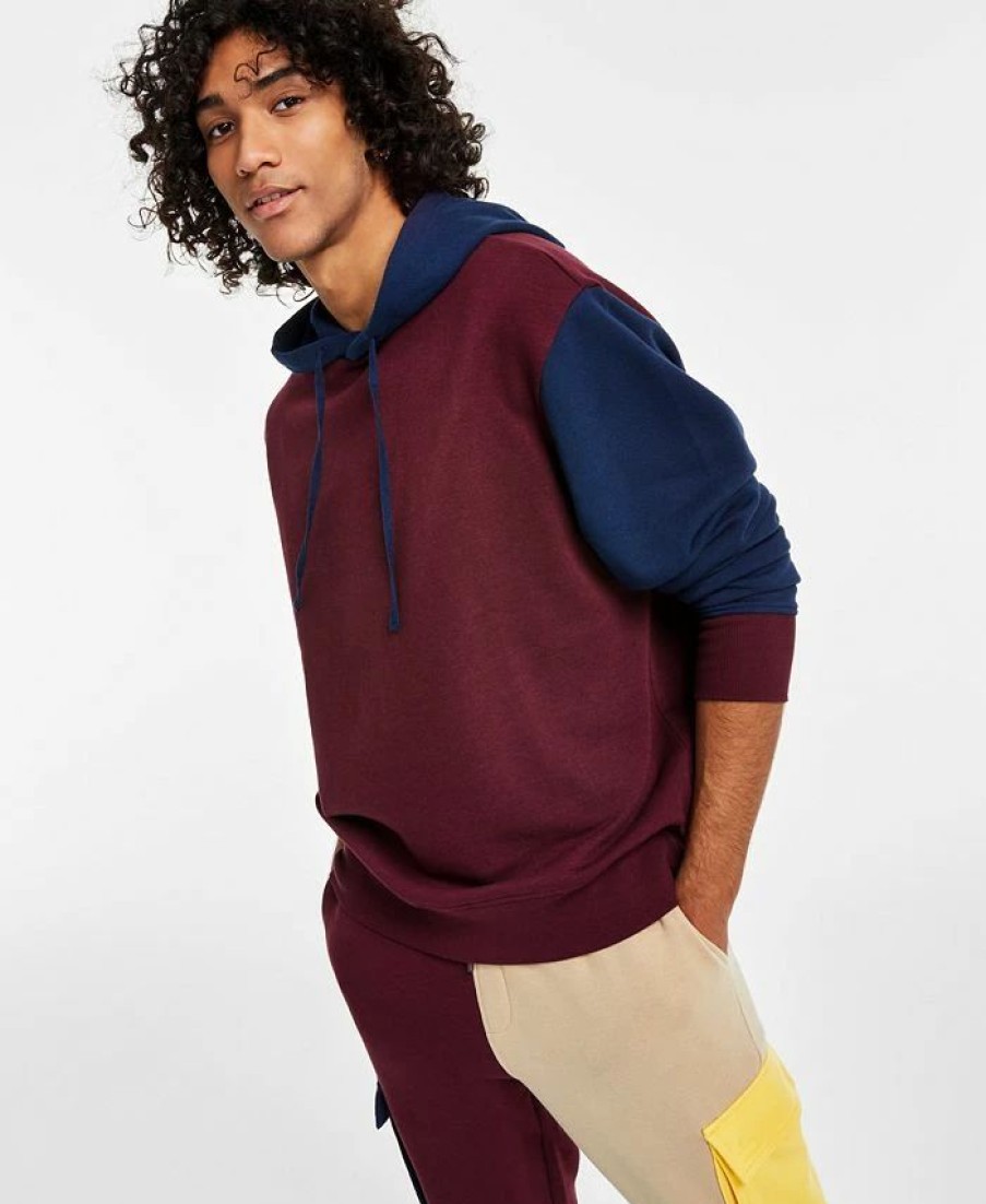 Hoodies & Sweatshirts * | Men'S Colorblocked Hoodie, Created For Macy'S