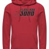 Hoodies & Sweatshirts * | Marvel Men'S Avengers Endgame Iron Man Helmet I Love You 3000, Pullover Hoodie Red