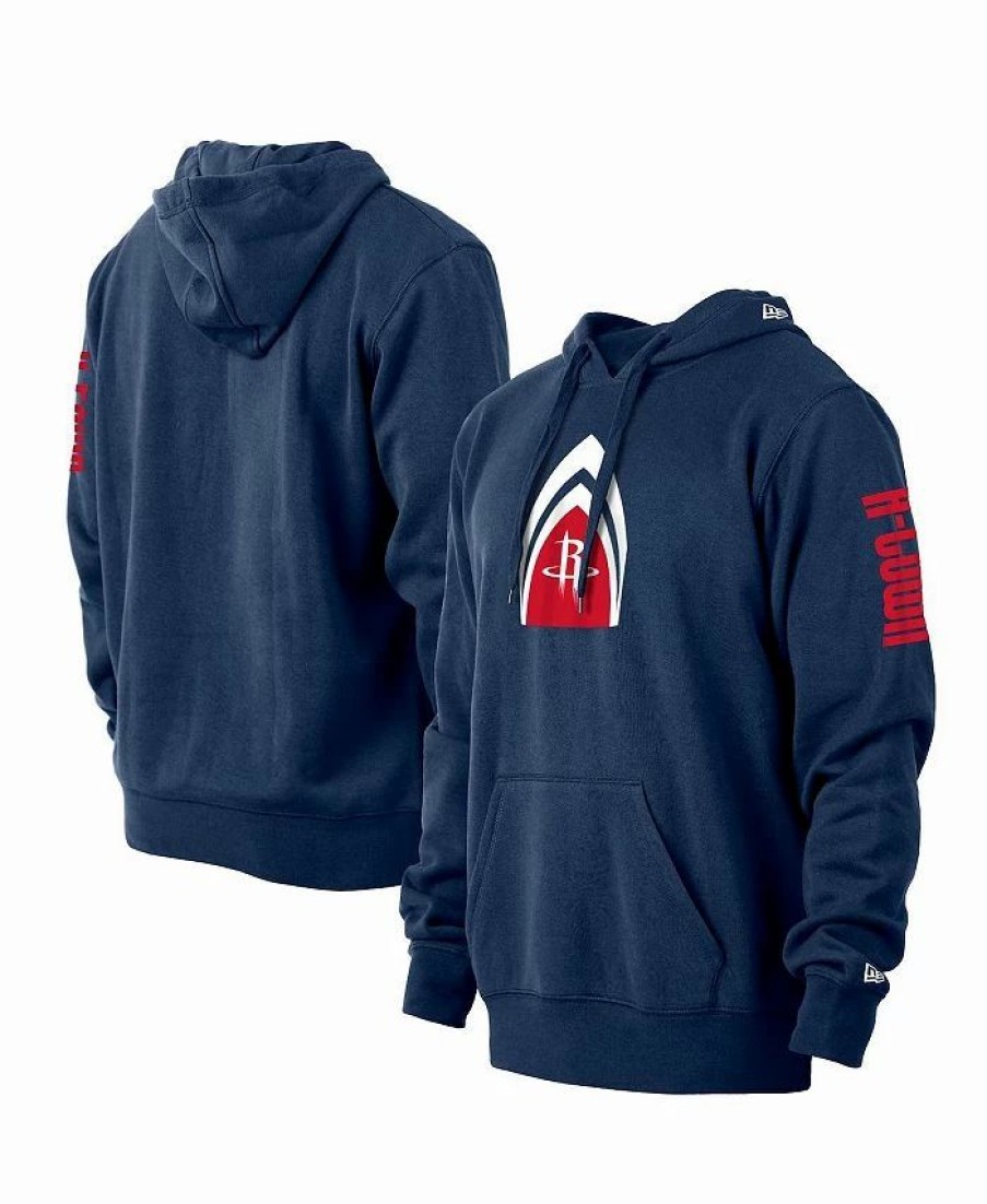 Sports Fan Shop * | New Era Men'S Houston Rockets 2021/22 City Edition Pullover Hoodie Navy