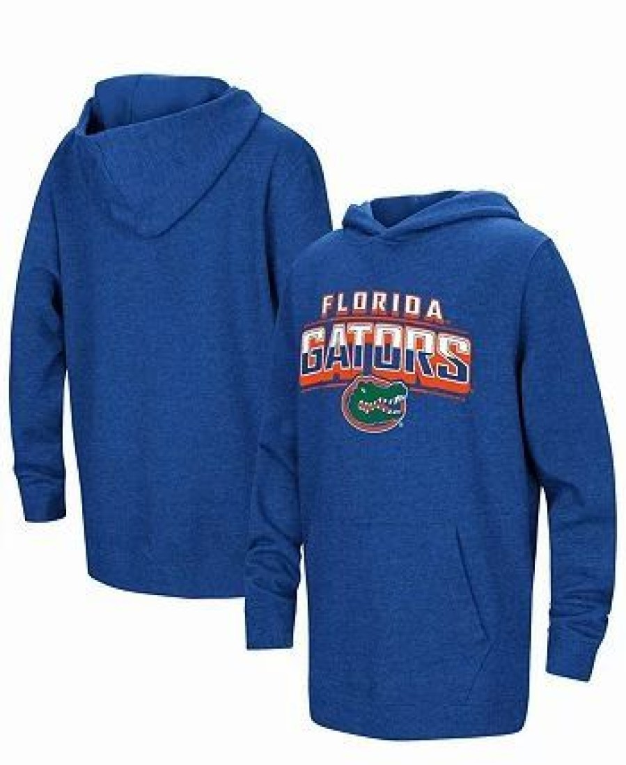 Sports Fan Shop * | Youth Boys Florida Gators Sunrise Core Pullover Hoodie Heather Royal