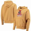 Sports Fan Shop * | Champion Men'S Alabama Crimson Tide Vintage-Like Washed Reverse Weave Pullover Hoodie Gold