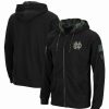 Sports Fan Shop * | Men'S Notre Dame Fighting Irish Oht Military-Inspired Appreciation Waffle Full-Zip Hoodie Black