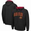 Sports Fan Shop * | Men'S Iowa State Cyclones Arch And Logo 3.0 Full-Zip Hoodie Black