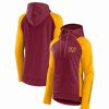 Sports Fan Shop * | Fanatics Women'S Branded Washington Commanders End Around Raglan Full-Zip Hoodie Burgundy, Gold