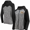 Sports Fan Shop * | Women'S Washington Commanders Performance Raglan Space Dye Full-Zip Hoodie Black