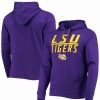 Sports Fan Shop * | Fanatics Men'S Branded Lsu Tigers Favorite Longshot Pullover Hoodie Purple