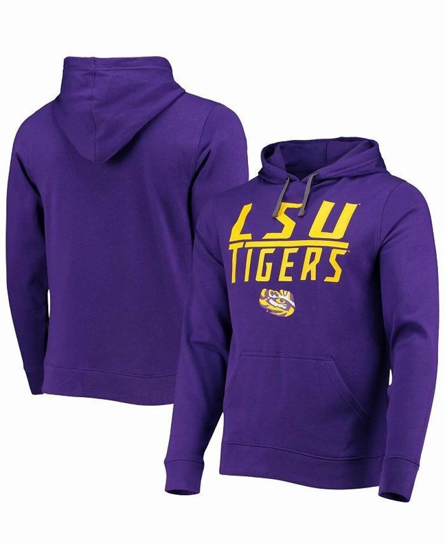 Sports Fan Shop * | Fanatics Men'S Branded Lsu Tigers Favorite Longshot Pullover Hoodie Purple