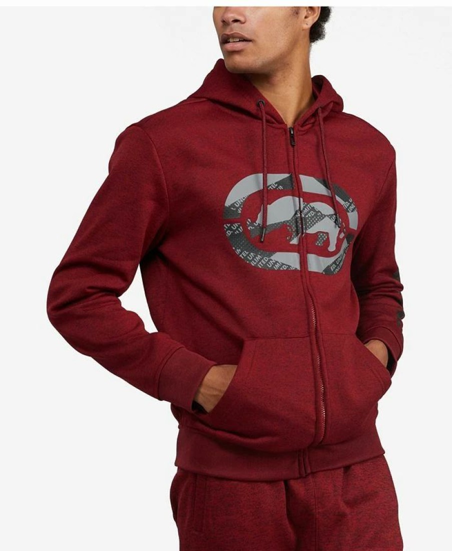 Hoodies & Sweatshirts * | Men'S Big And Tall Touch And Go Hoodie Red