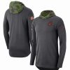 Sports Fan Shop * | Nike Men'S Syracuse Orange Military-Inspired Long Sleeve Hoodie T-Shirt Anthracite