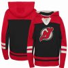 Sports Fan Shop * | Outerstuff Preschool Boys And Girls New Jersey Devils Ageless Revisited Lace-Up V-Neck Pullover Hoodie Black