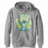 Kids * | Disney Boy'S Lilo & Stitch Retro Shamrock Pride Child Pull Over Hoodie Athletic Heather