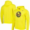 Sports Fan Shop * | Nike Men'S Club America Club Primary Pullover Hoodie Yellow