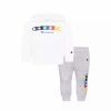 Kids * | Champion Baby Boys C Rings Fleece Hoodie And Joggers, 2 Piece Set White, Oxford Heather