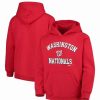 Sports Fan Shop * | Youth Boys Washington Nationals Fleece Pullover Hoodie Red