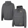 Sports Fan Shop * | Men'S Air Force Falcons Oht Military-Inspired Appreciation Quarter-Zip Hoodie Charcoal