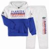 Sports Fan Shop * | Outerstuff Preschool Boys And Girls Florida Gators Playmaker Pullover Hoodie And Pants Set Heather Gray, Royal