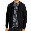 Hoodies & Sweatshirts * | Men'S Inc Fortune Full Zip Hoodie, Created For Macy'S Deep Black