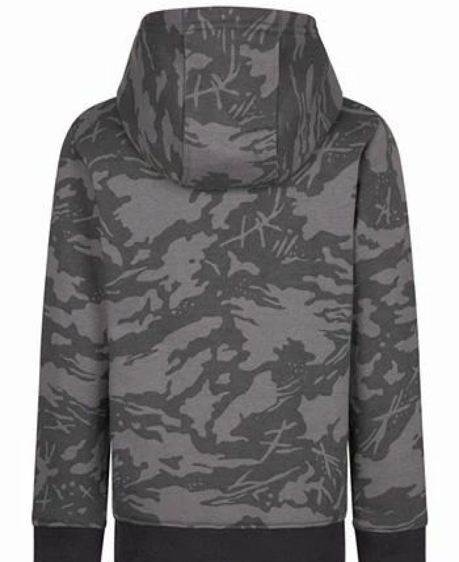 Kids * | Nike Toddler Boys Camo Futura Fleece Hoodie Smoke Gray