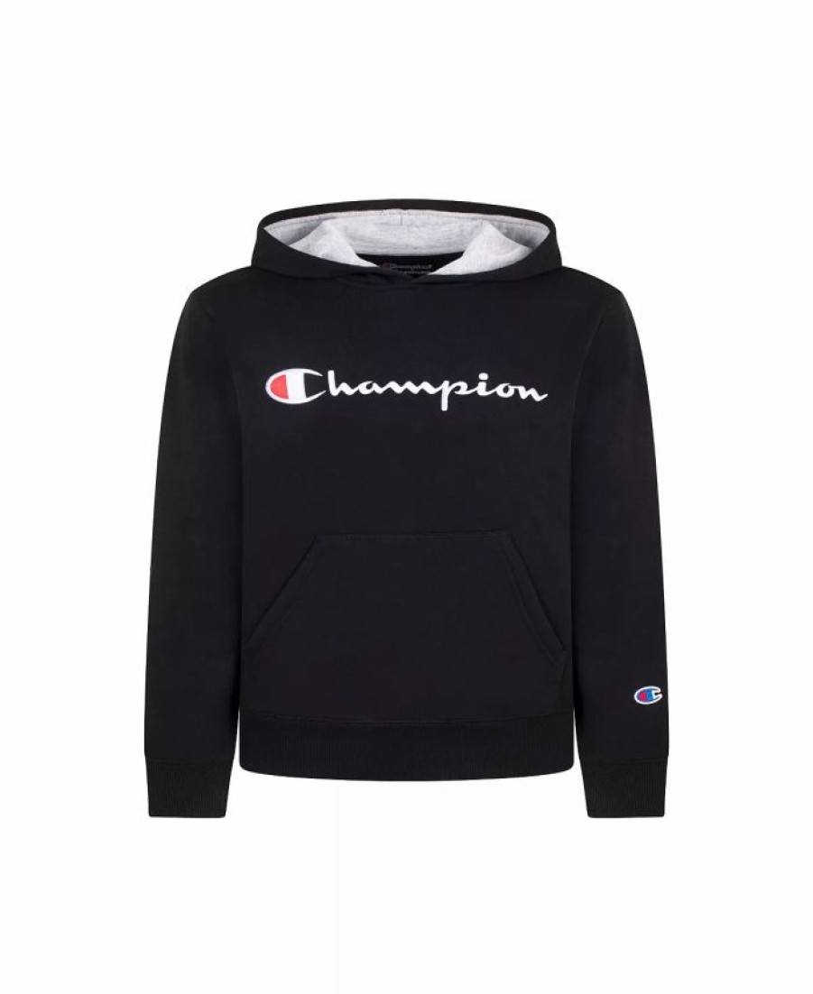 Kids * | Champion Toddler Boys Signature Script Fleece Hoodie