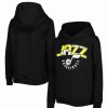 Sports Fan Shop * | Outerstuff Youth Boys And Girls Utah Jazz Hot Shot Pullover Hoodie Black