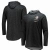 Sports Fan Shop * | Nike Men'S Florida State Seminoles Slub Space-Dye Performance Long Sleeve Hoodie T-Shirt Black