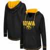 Sports Fan Shop * | Women'S Iowa Hawkeyes Tunic Pullover Hoodie Black