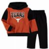 Sports Fan Shop * | Outerstuff Infant Texas Texas Longhorns Sideline Pullover Hoodie And Pants Set Orange, Black