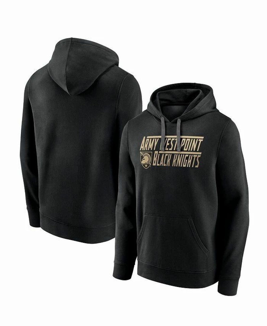 Sports Fan Shop * | Fanatics Men'S Branded Army Knights Favorite Longshot Pullover Hoodie Black