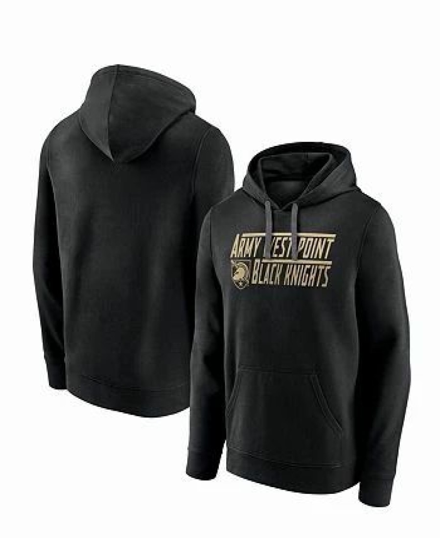 Sports Fan Shop * | Fanatics Men'S Branded Army Knights Favorite Longshot Pullover Hoodie Black