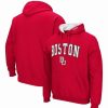 Sports Fan Shop * | Men'S Boston University Arch And Logo Pullover Hoodie Red