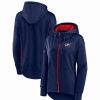 Sports Fan Shop * | Fanatics Women'S Branded Columbus Blue Jackets Authentic Pro Rink Full-Zip Hoodie Navy