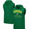 Sports Fan Shop * | Men'S Oregon Ducks Varsity Hoodie Tank Top Heathered Green