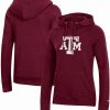 Sports Fan Shop * | Champion Women'S Texas A M Aggies University Primary Logo Raglan Pullover Hoodie Maroon