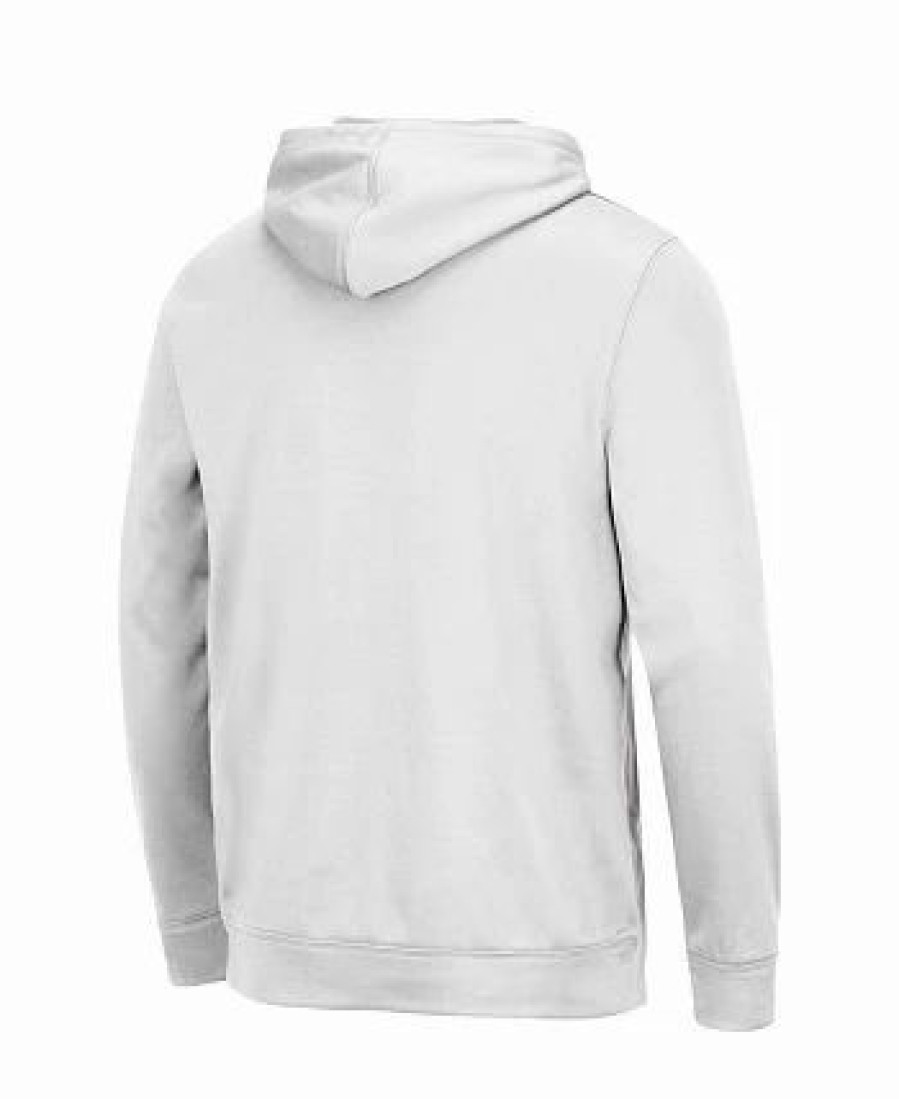 Sports Fan Shop * | Men'S Oregon Ducks Lantern Pullover Hoodie White