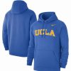 Sports Fan Shop * | Nike Men'S Ucla Bruins Logo Club Pullover Hoodie Blue