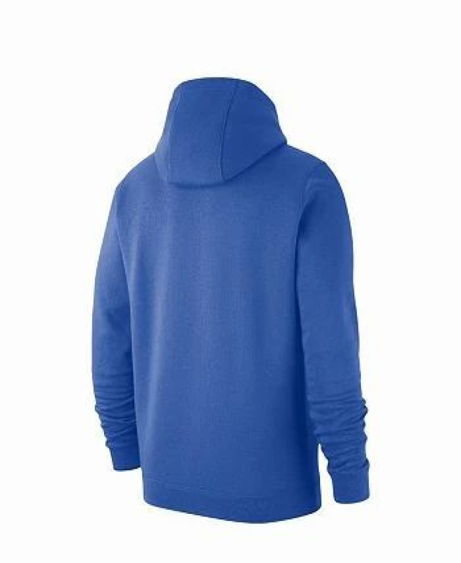 Sports Fan Shop * | Nike Men'S Ucla Bruins Logo Club Pullover Hoodie Blue