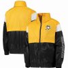 Sports Fan Shop * | Outerstuff Youth Boys Pittsburgh Penguins Goal Line Full-Zip Hoodie Windbreaker Jacket Gold, Black