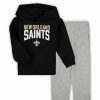 Sports Fan Shop * | Outerstuff Toddler Boys Black And Gray New Orleans Saints Fan Flare Pullover Hoodie And Sweatpants Set Black, Gray