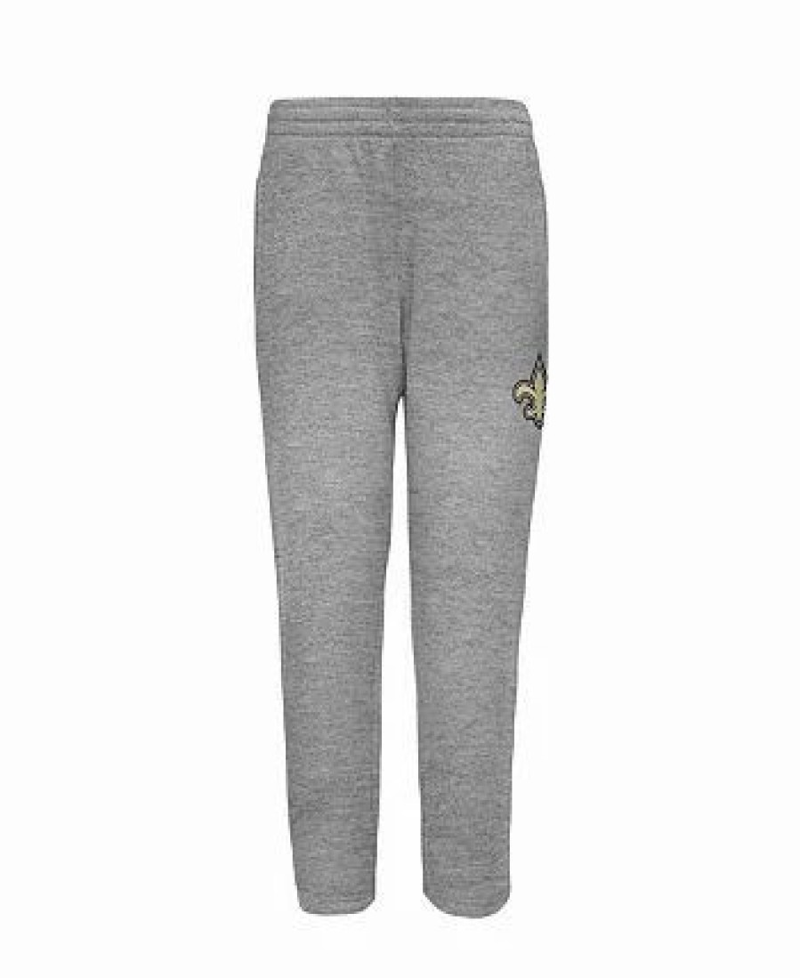 Sports Fan Shop * | Outerstuff Toddler Boys Black And Gray New Orleans Saints Fan Flare Pullover Hoodie And Sweatpants Set Black, Gray