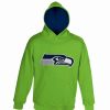 Sports Fan Shop * | Outerstuff Boys Preschool Seattle Seahawks Fan Gear Prime Pullover Hoodie Neon Green