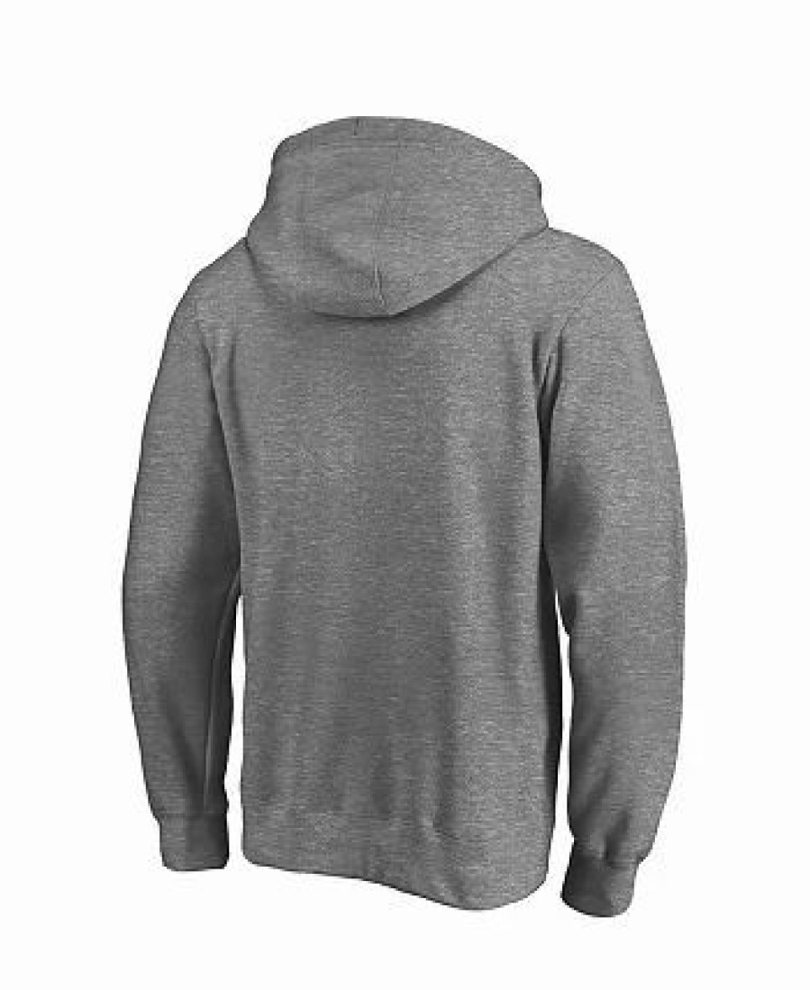 Sports Fan Shop * | Fanatics Men'S Branded Atlanta Falcons Big And Tall Primary Logo Pullover Hoodie Heathered Gray