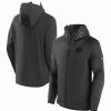 Sports Fan Shop * | Fanatics Men'S Branded New Jersey Devils Authentic Pro Road Tech Full-Zip Hoodie Jacket Heather Charcoal