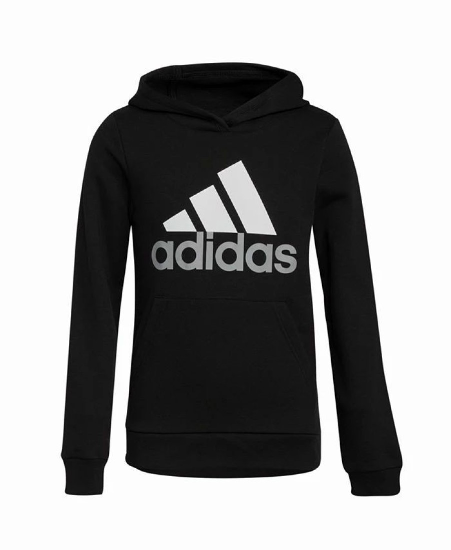 Kids * | Adidas Big Boys Long Sleeve Essential Pullover Hoodie