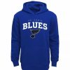 Sports Fan Shop * | Outerstuff Youth Boys St. Louis Blues Team Lock Up Pullover Hoodie Royal