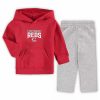 Sports Fan Shop * | Outerstuff Infant Boys And Girls Cincinnati Reds Fan Flare Fleece Hoodie And Pants Set Red, Heathered Gray